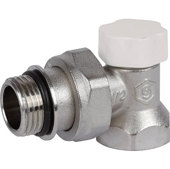 Клапан запорно-балансировочный 1/2 угловой STOUT